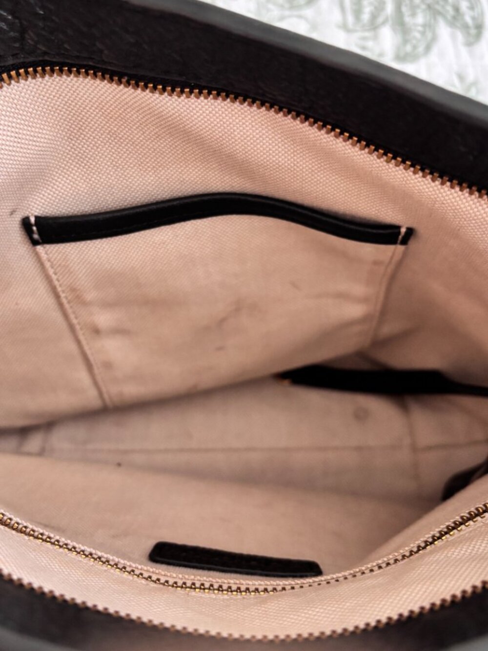 Quince Italian Leather Bucket Crossbody in Black - Picture 9 of 10